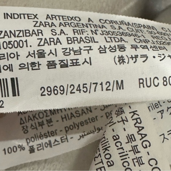 Zara Faux Fur Jacket Buckles - Picture 9 of 10